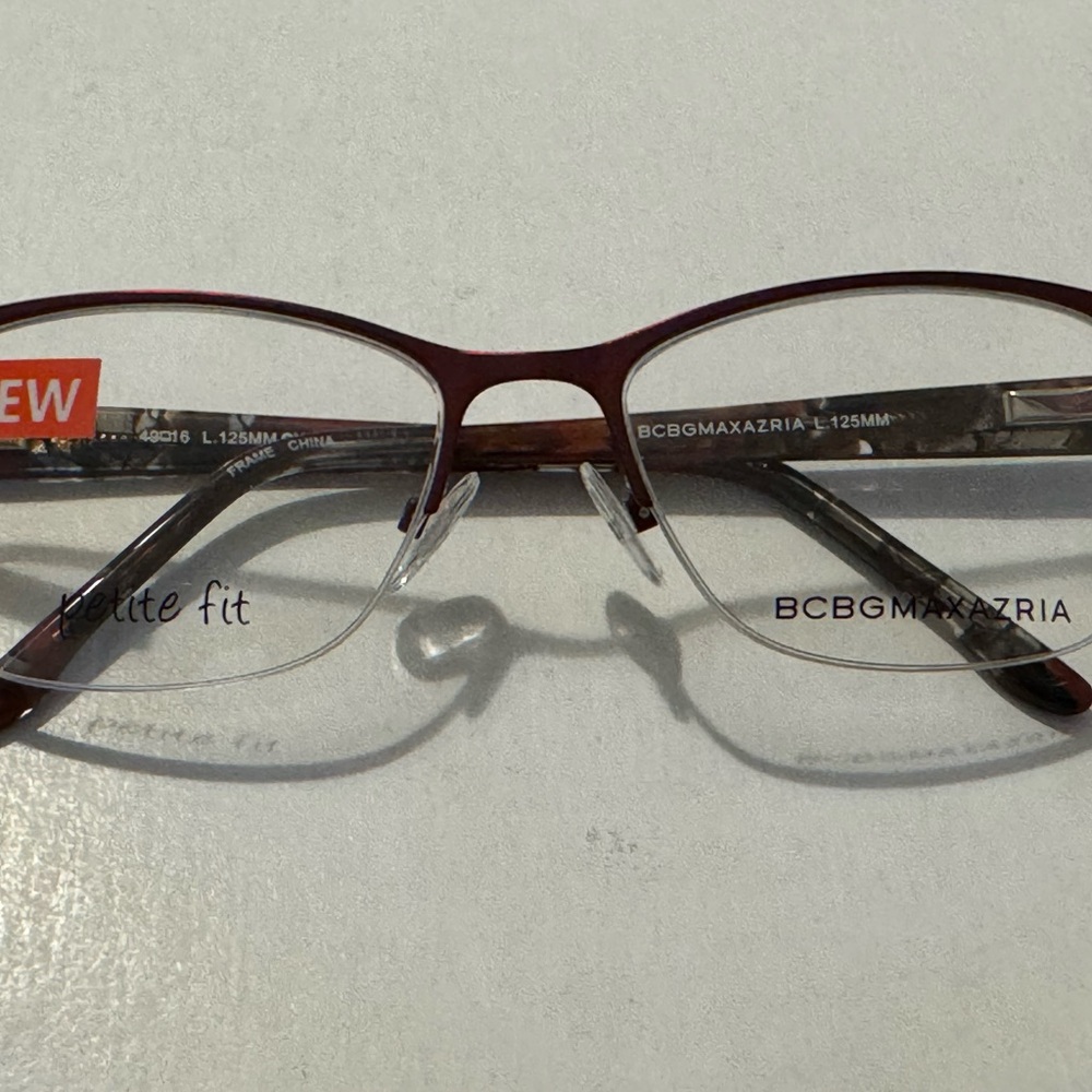 BCBG Irina Wine 49/16/125 Eyeglass Frame & BCBG Eyeglass Case